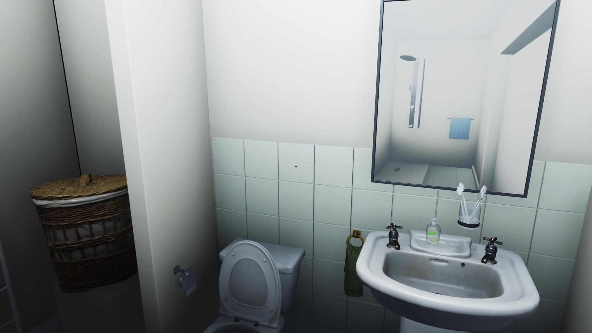 The bathroom